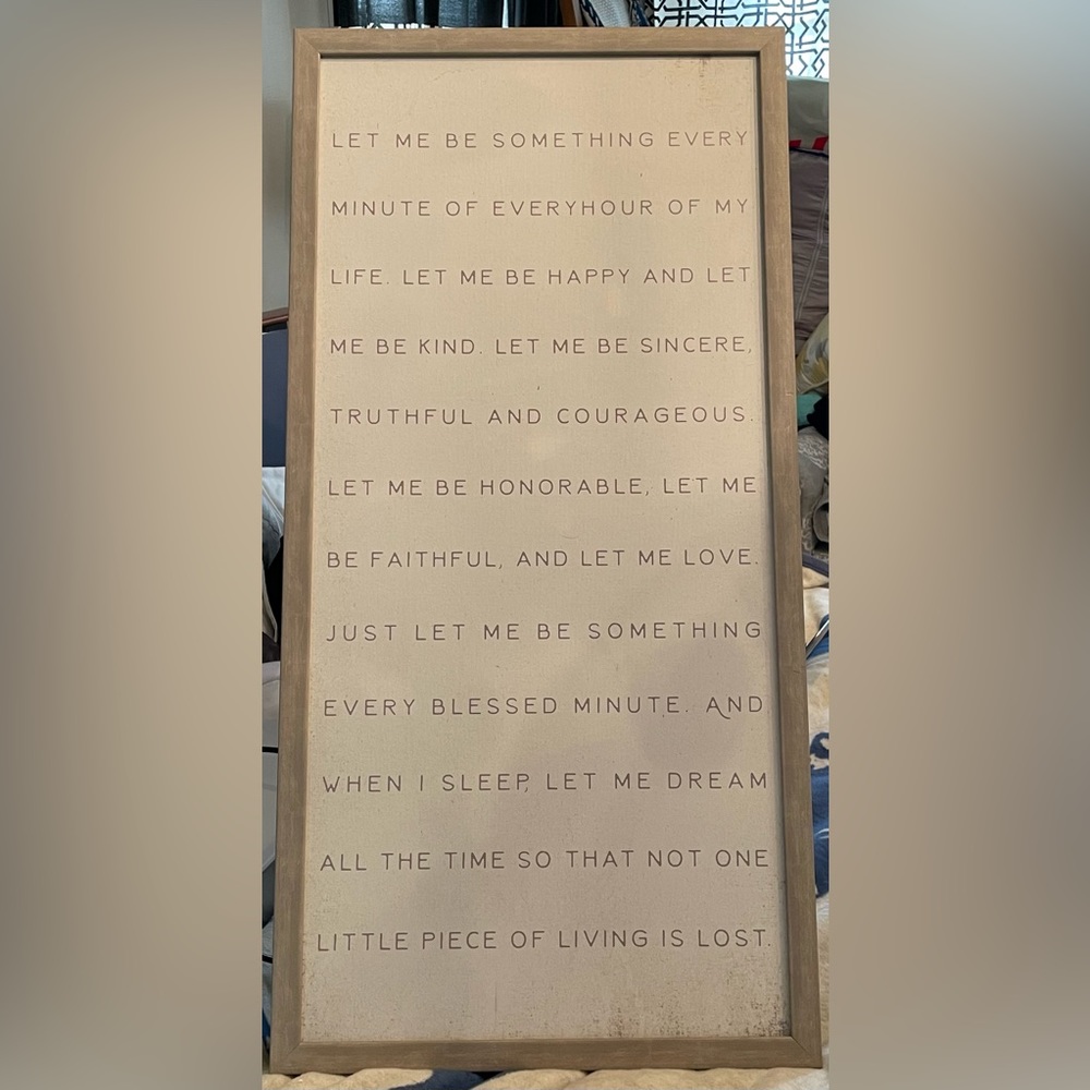 Quote wall decor